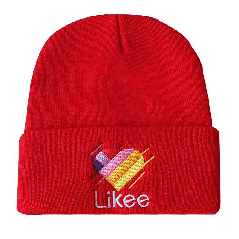 Pălărie tricotată nouă, fierbinte, brodată, cu litere ghimpate, acoperire caldă, hip hop, pălărie de lână, produse_voghion.com