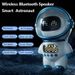Smart Robot Wireless Bluetooth Speaker Sound Box Audio Alarm Clock FM Radio For Boy Girl Student Gift,1 * AI Robot,White_voghion.com