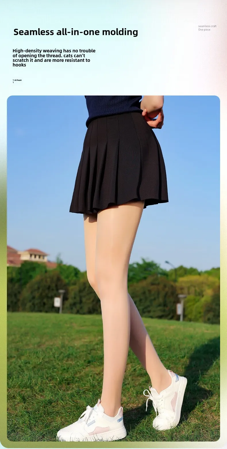 Summer bottoming horse oil stockings women's outdoor golf thin leg silk stockings sunscreen light leg pantyhose_voghion.com