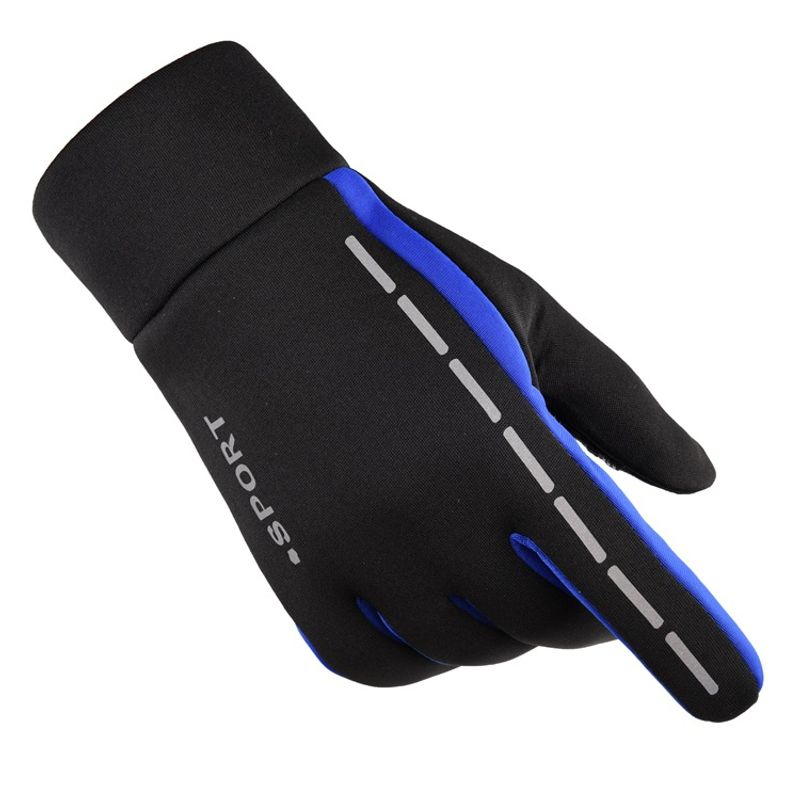 Winter Cycling Gloves Men's Reflective Touch Screen Mountaineering Waterproof Cycling Non Slip Driving Outdoor Sports Warm Gloves_voghion.com