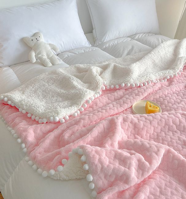 Flauschige Lammwolle Casual Damen Herzförmige Decke 2025 Neuankömmling_voghion.com