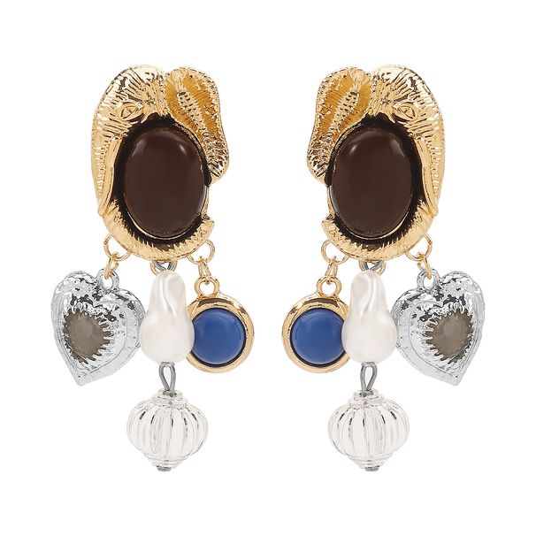 E13226ZA Orecchini versatili creativi con pendente di perle di alta qualità per autunno e inverno_voghion.com