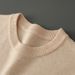 Autumn winter new solid color business casual round neck pullover base men's loose and warm plus size knitted sweater_voghion.com