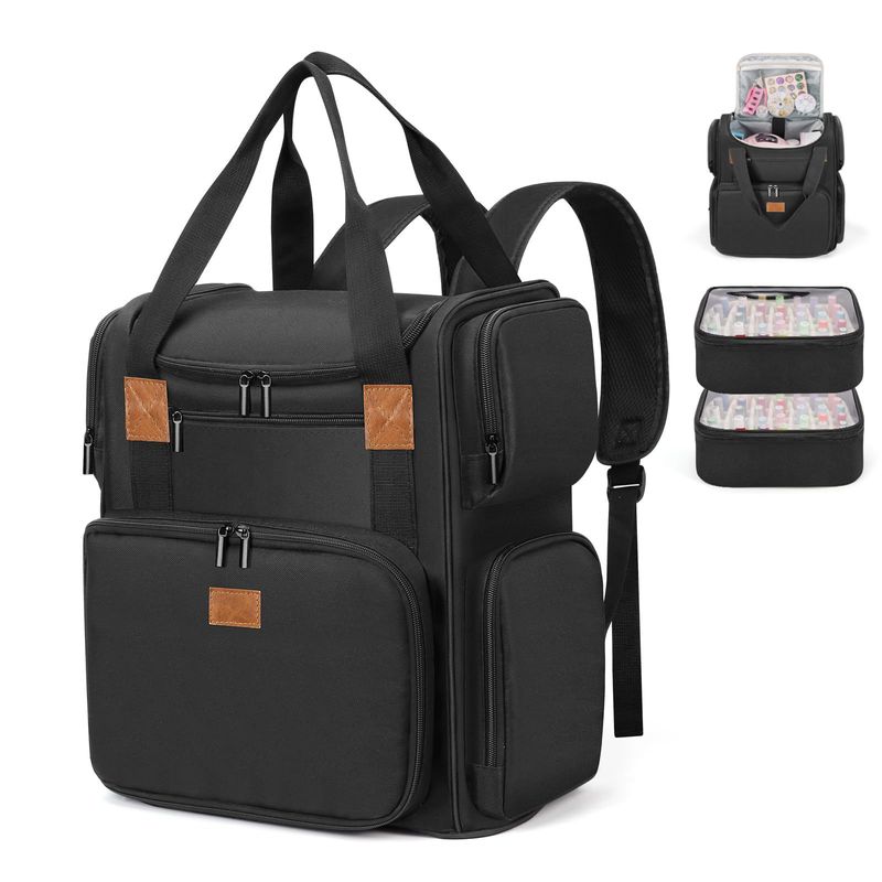 Bolsas funcionales para guardar botellas de esmalte de uñas, aceites esenciales, bolsa de hombro portátil para cosméticos, herramientas para uñas, máquina de fototerapia._voghion.com