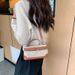 Bags for women 2024 new cross border trendy retro small square bag canvas contrast color stitching textured shoulder messenger bag_voghion.com