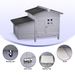 Outdoor Free-Range Wooden Chicken Coop With Asphalt Roof, Leak-Proof Pull-Out Tray, Secure Predator Defense, Nesting Box With Easy Access, Multiple Front & Side Doors_voghion.com