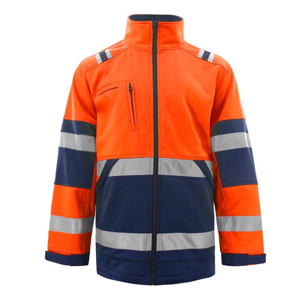 Herrenbekleidung Outdoor Winddichte Reflektierende Streifenjacke Arbeitskleidung Plus Samtpullover Mantel_voghion.com