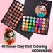 40 Color Powder Blusher Multi-color Combination Eye Shadow New Children Bjd Makeup Tool Toner Clay Special_voghion.com