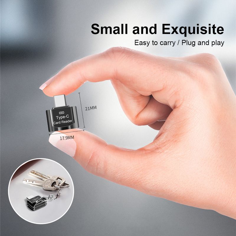 USB 3.0 Type C To Micro-SD TF Adapter OTG Cardreader Mini Card Reader Smart Memory Card Reader For Laptop Samsung_voghion.com