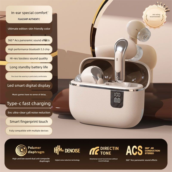 FANBIYA New True Wireless Bluetooth Earbuds Sports Noise Cancelling In-Ear Long Battery Life Compatible_voghion.com