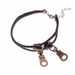 New Fashion Cute Double Layer Antique Zipper Trendy Women's Anklet_voghion.com