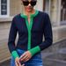 "Modern Cropped Cardigan – Textured Knit Button-Up Top For Women (Green, S/M/L)"_voghion.com
