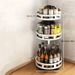 1pc 2/3-layer Rotatable Kitchen Seasoning Rack, Metal Turntable, Rotatable Spice And Seasoning Storage Rack, Spice Jar Organizer_voghion.com