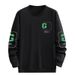 Herrenbekleidung Übergröße Sweatshirt mit Buchstabendruck Herren Frühling und Herbst Rundhals Langarm T-Shirt Herrenjacke Lockere Freizeitoberteile T_voghion.com