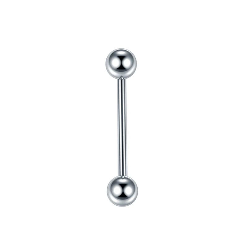 G23 Titan-Stecker mit Außengewinde, 16G/1,2 mm, gerader Stab, runde Kugel, Ohr-, Zungen- und Brustwarzenpiercing_voghion.com