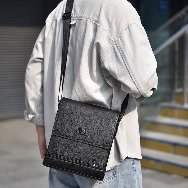 Borse da uomo, nuove borse a tracolla da uomo, casual, alla moda, borsa a tracolla, da ufficio, in morbida pelle PU._voghion.com