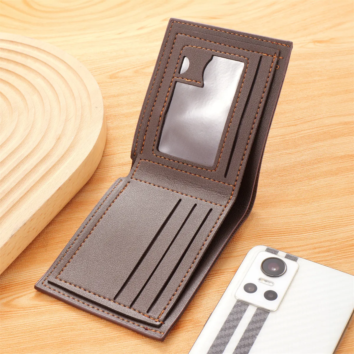 Wallet Men's Short Ultra-thin Multi Card Position Lightweight Casual Fashion Card Bag Waterproof Fabrics_voghion.com