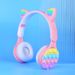 Nuovo auricolare Bluetooth per cartoni animati M6 orecchie di gatto luminose auricolare wireless per bambini, stereo step-down bubble_voghion.com