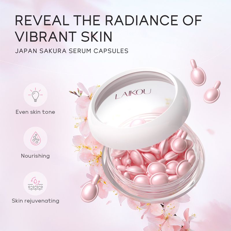 Laico Sakura Capsules 30Capsules*0.5ml Hydrating, Moisturizing And Brightening Skin Color_voghion.com