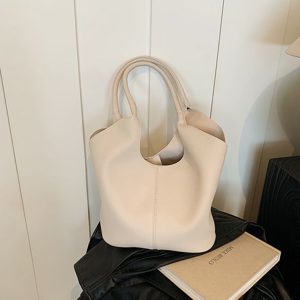 Bolsas femininas de mão, simples e versáteis, bolsa tote de grande capacidade para mulheres, estilo verão, moda, trabalho, bolsa de ombro para deslocamento_voghion.com