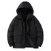 Giacca invernale da uomo taglie forti - Piumino spesso in poliestere con cappuccio (4XL-11XL, nero/verde) | Moda streetwear e fodera in acetato_voghion.com