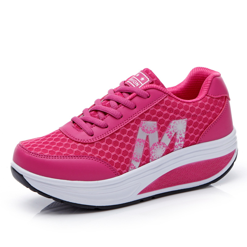 Scarpe da muffin con fondo spesso in rete da donna Scarpe da corsa da jogging atletico_voghion.com