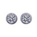 Boer For Women Ins Heart S Pure Silver Needle Six-Prong Zircon Earrings Jewelry_voghion.com