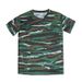 Schnelltrocknendes Kurzarm-Camouflage-T-Shirt für Kinder, Sommer-Mesh, atmungsaktiver Trainingsanzug, Militär-Trainingsuniform, Camouflage-Uniform_voghion.com
