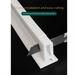 Self-Adhesive Silicone Threshold Seal, Waterproof Dry-Wet Separation Strip For Bathroom Floor & Shower Door_voghion.com