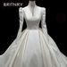 ChicShe ChicShe Vintage High-End Heavy Craft Abito a maniche lunghe in raso 2025 Nuovo elegante abito da sposa con gonna a sbuffo_voghion.com