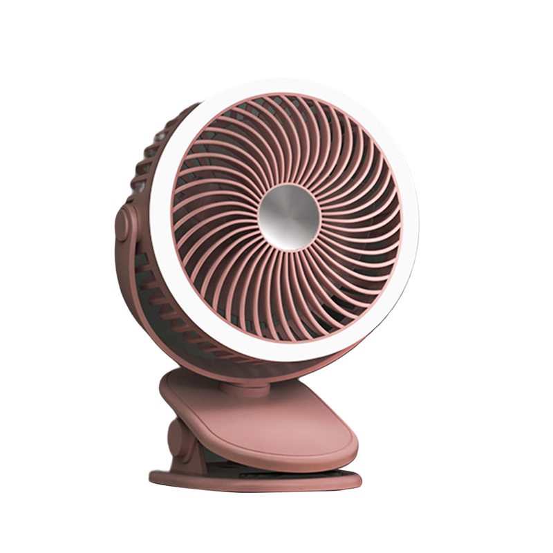 Ruixingst Cooling Fan 2/3 Gears 720-Degree Rotation Strong Wind Rechargeable Night Light Standable High Performance USB Fan Home Supply_voghion.com