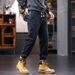 Large Size Men's Clothing Autumn And Winter New Jeans Men's Warm Towel Bottom Jeans Men's Elastic Waist Drawstring Straight Pants Men_voghion.com