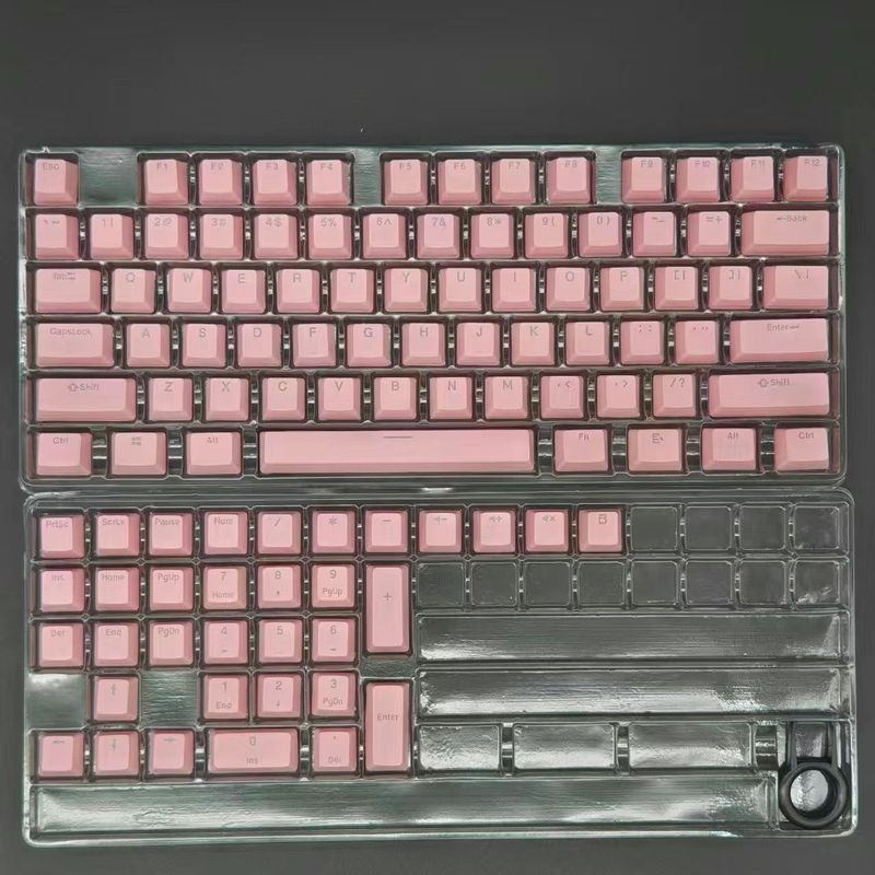 Matcha Gradient Side-Engraved Translucent PBT Customized 130+ Small Full Set Personalized Dye-Sublimation Keycaps_voghion.com