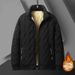 QFV507045555501<2 Winter For Men 2023 New Large Size Men's Stand Trendy Coat With Fleece Lining Thickened Warm Turn-down Collar Cotton_voghion.com