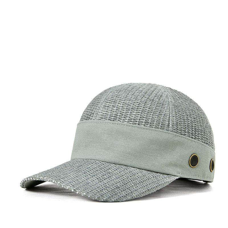 Unisex personlig vävd basebollkeps för kvinnor utomhus ridning solskydd avslappnad hatt för män_voghion.com