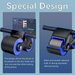 Ab Wheel Roller Ruota per addominali con rimbalzo automatico Ruota per addominali Mute Attrezzo per esercizi per addominali Bodybuilding Attrezzatura per palestra domestica Attrezzatura per il fitness_voghion.com