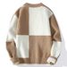 Männerkleeder Neie Stil Pullover Männer laangärmlech Ronn Hals Faarfpassend Jugend Männer locker Casual Strickpullover Mark_voghion.com