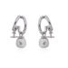 Empress Dowager New Saturn Double Ring Irregular Pearl Earrings Fashion Sweet Women's Jewelry Ear Clips_voghion.com