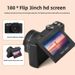 Nyt 3-tommer flip-skærm WIFI Beauty High-definition digitalkamera med 75 megapixel 5K-optagelse og 18x zoom_voghion.com