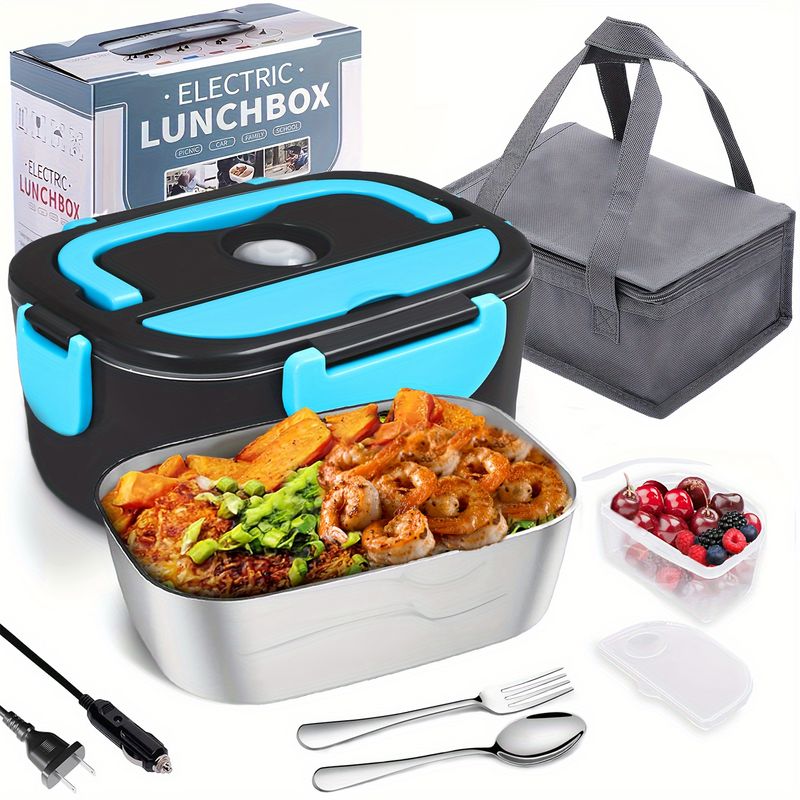 Lunch Box elettrico portatile da 1,8 litri, scaldavivande più veloce, autoriscaldante, per auto, camion, contenitore rimovibile a prova di perdite._voghion.com