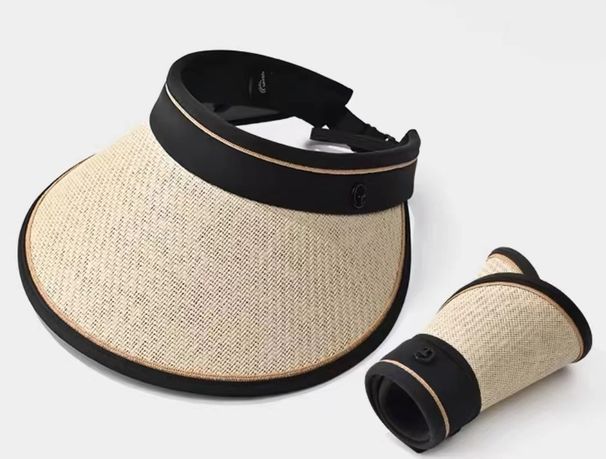 Tapa vacía de verano de moda con ala grande, gorro de ciclismo para adultos, sol para viajar, resistente a los rayos UV y a la humedad_voghion.com