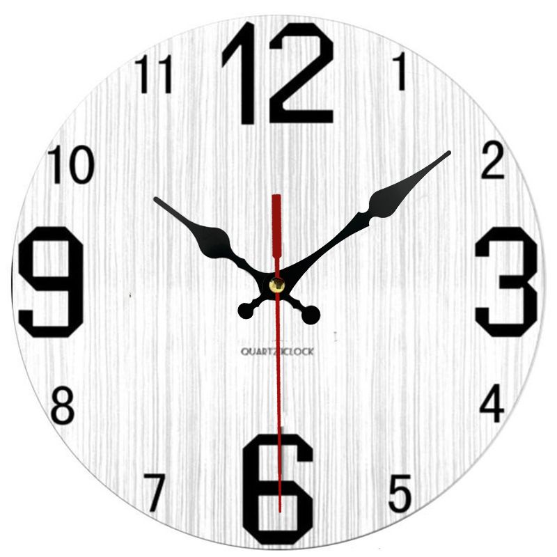 European Style Wooden Fashion Creative Home Decor Silent Wall Clock_voghion.com