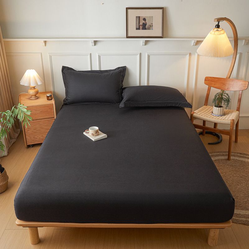 Hautfreundliches, gebürstetes Spannbettlaken – Matratzenschoner aus geprägtem, gewaschenem Stoff_voghion.com