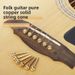 Folk Pure Copper Cones Brass Posts Peg Puller Extension Sustain Guitar String Fixing Pegs Set_voghion.com