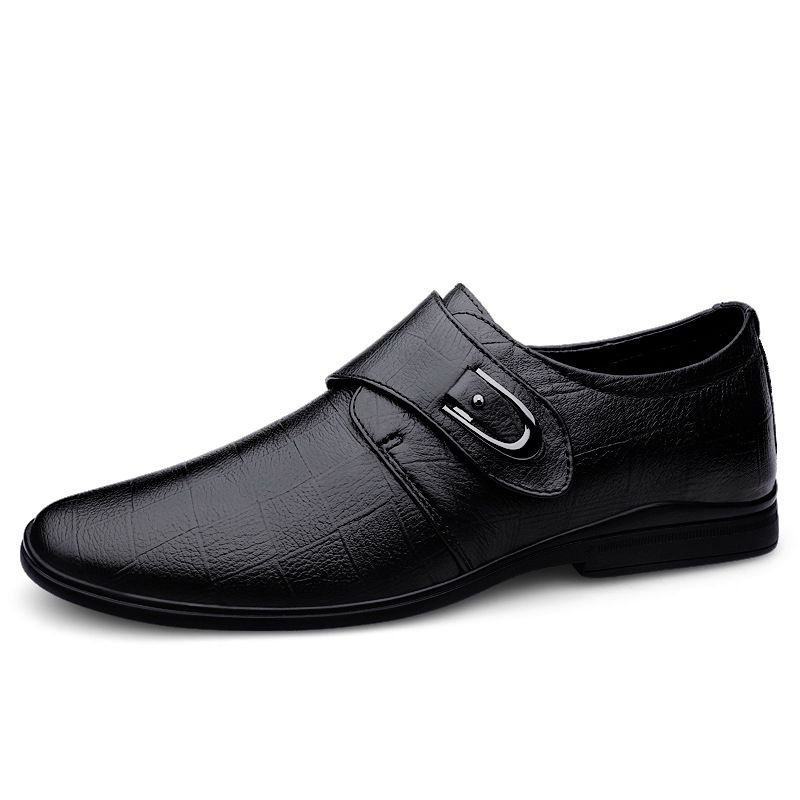 Business Casual Herren, Top Layer Rindsleder Professionelle Arbeit Hochzeit Friseur Formelle Schuhe, Jugend Lederschuhe für Männer_voghion.com