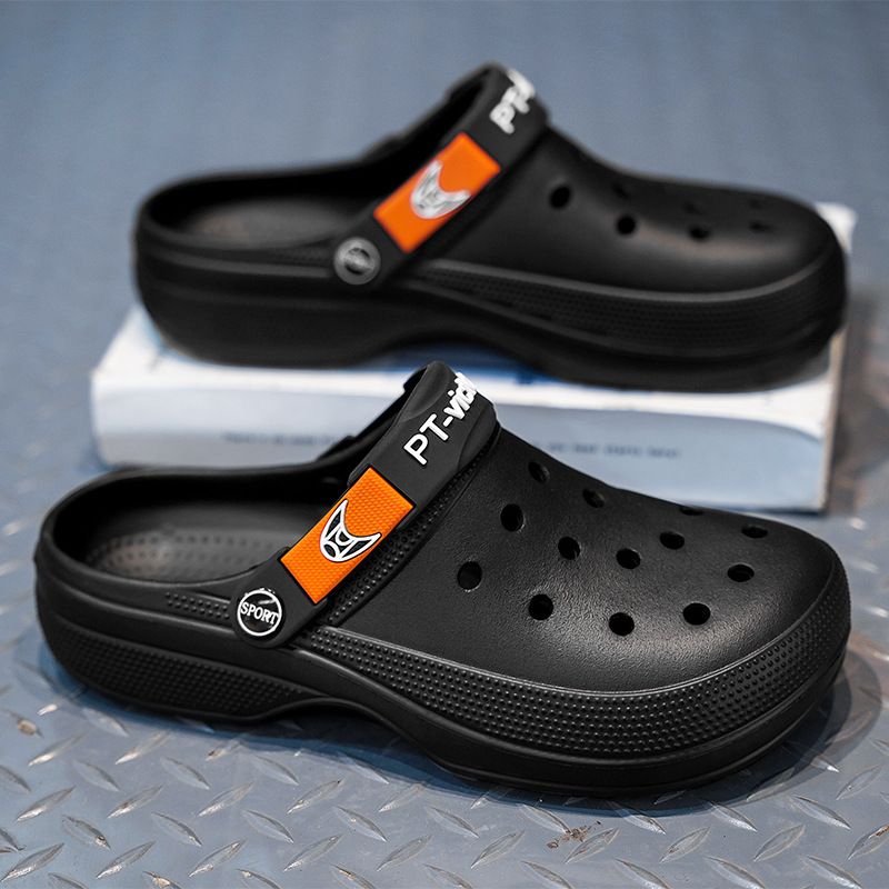 Men's Casual Lightweight Beach Sandals Men's Soft Sole Breathable Bag Slippers_voghion.com