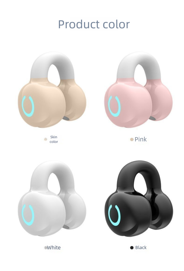 Ultra-long Call New Running Wireless Bluetooth Earbuds Clip-on Dynamic Sound Surround Effect Long Battery Life_voghion.com