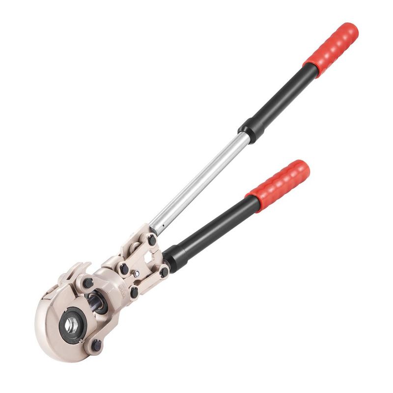 Copper Press Tool Tube Fittings Crimping Kit, Pro Press Crimper With 1/2', 3/4', 1' Quick Change Jaws, 360° Rotatable Crimp Tool &amp; Locking Pin,_voghion.com