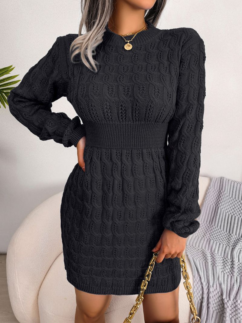 Women's twist Fanny pack dress bottom sweater dress_voghion.com