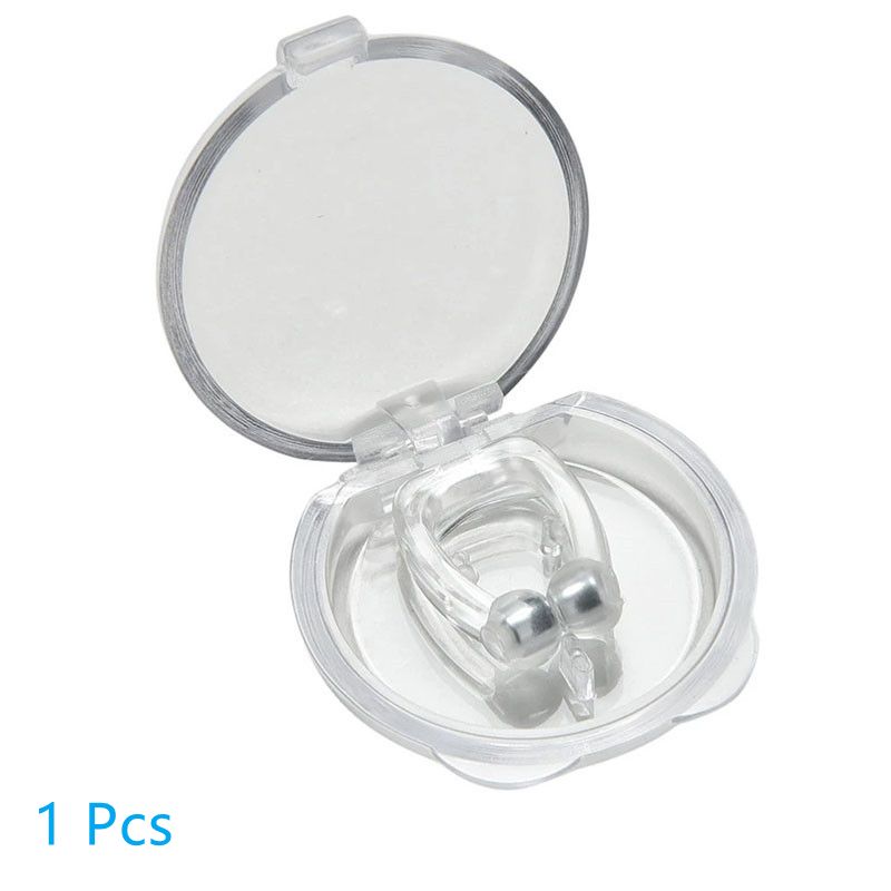 Magnetic Anti Snore Device Stop Snoring Nose Clip Easy Breathe Improve Sleeping Aid Apnea Guard Night Device With Case 1/2/4PCS_voghion.com